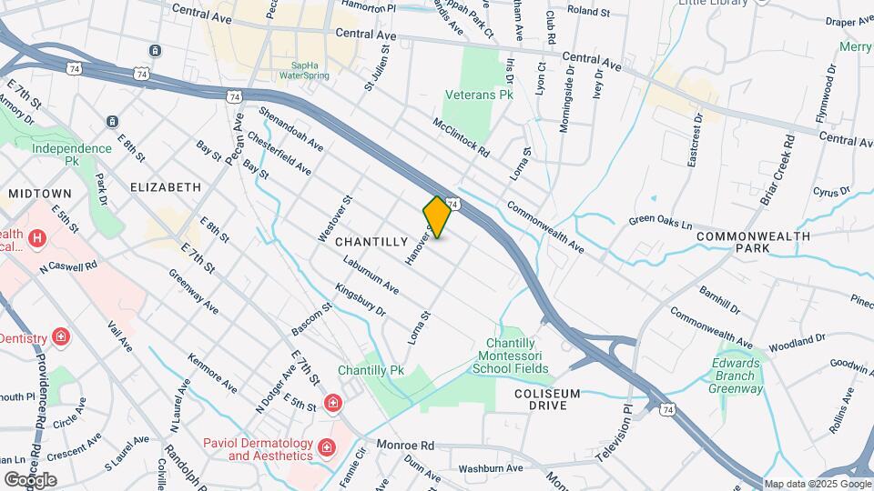 2515 Chesterfield Ave Map and Location Details