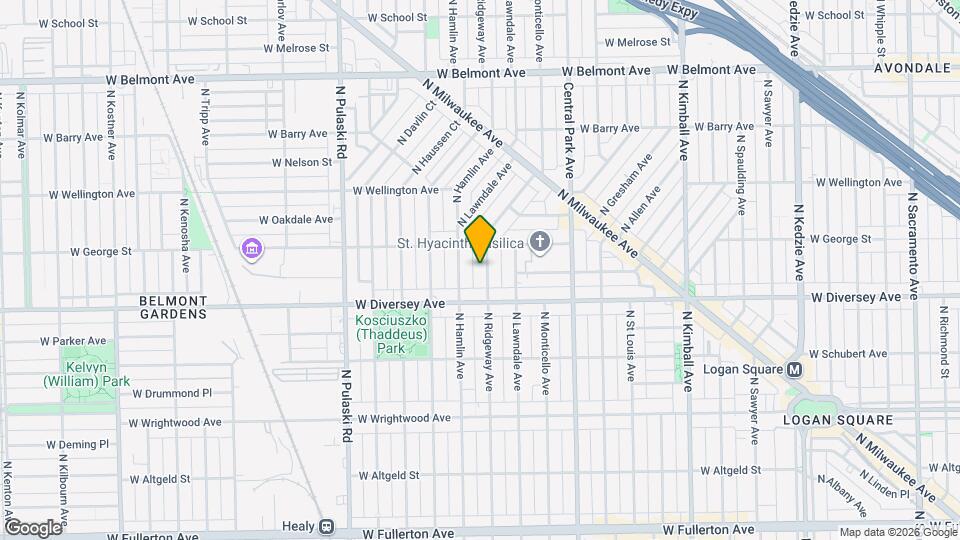 2834 N Ridgeway Ave-Unit -Unit 1 Map and Location Details
