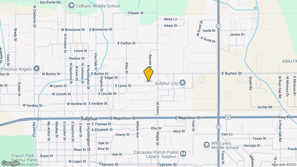 860 E Lyons St Mapa y Detalles de la Ubicación