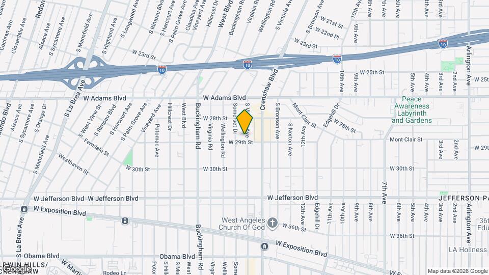 2847 S Victoria Ave Map and Location Details