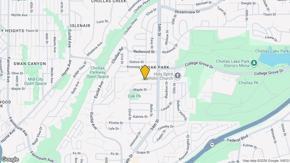 5304 Nutmeg St Map and Location Details