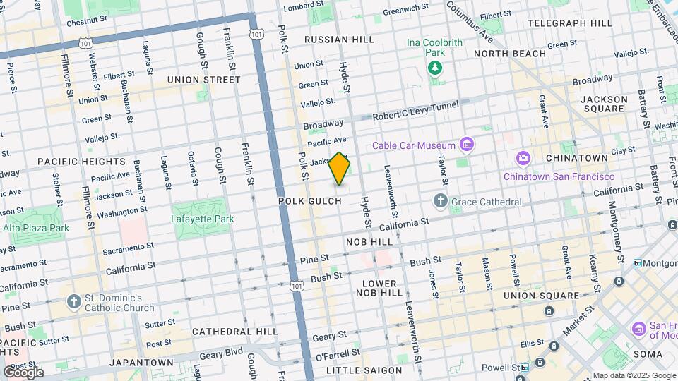 1608 Larkin St Map and Location Details