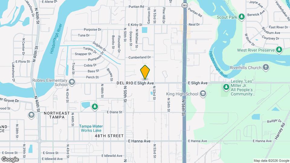 5206 E Sligh Ave Mapa y Detalles de la Ubicación