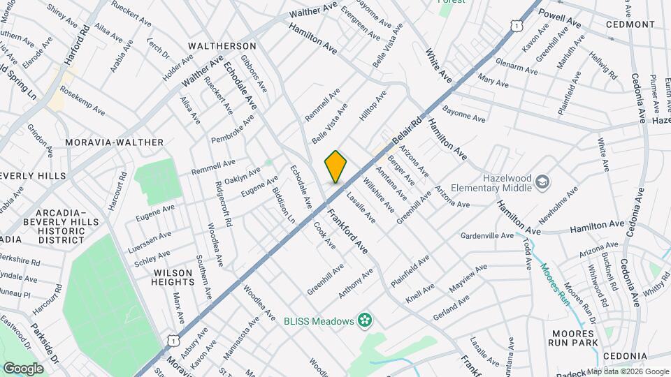 5414 Belair Rd Mapa y Detalles de la Ubicación