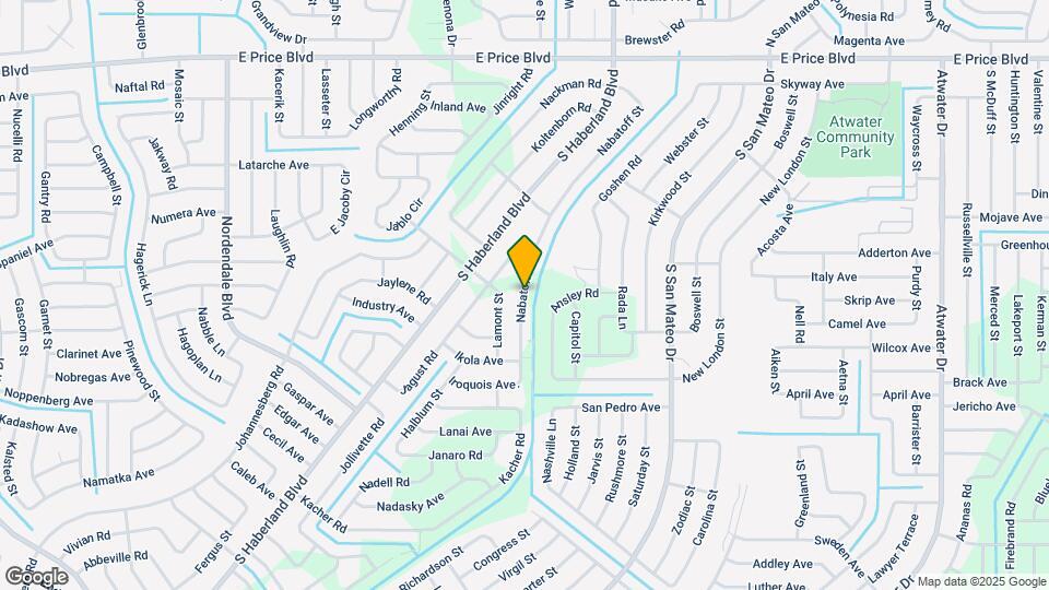 1698 Nabatoff St Map and Location Details