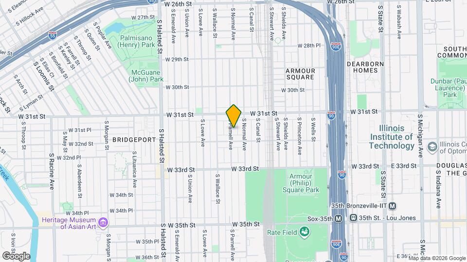 3139 S Parnell Ave, Unit #3 Map and Location Details