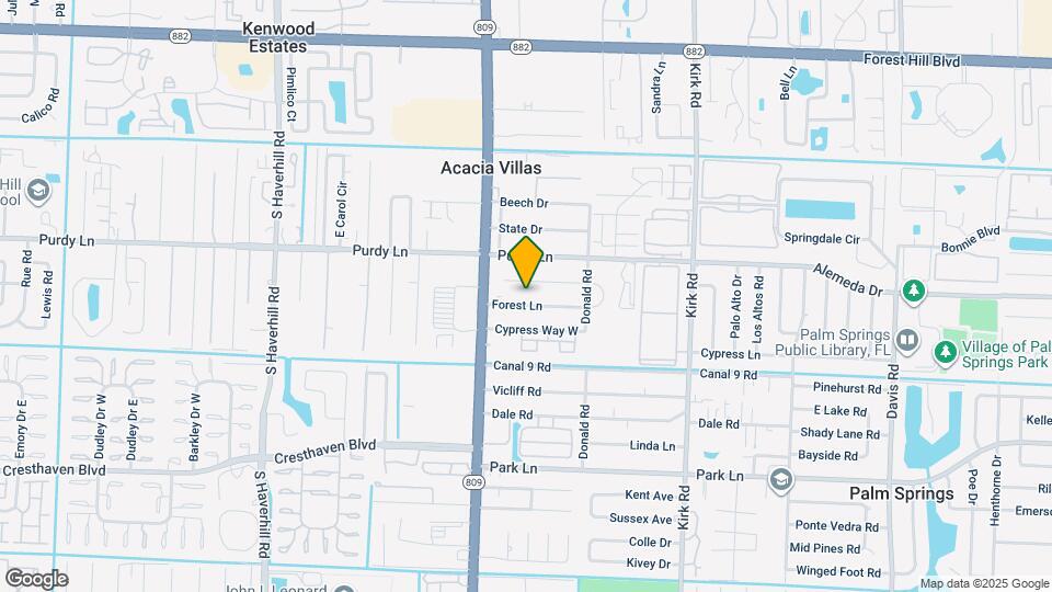 4399 Forest Ln Map and Location Details