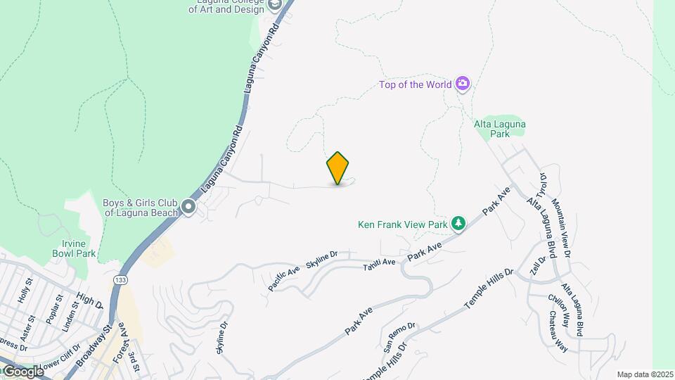 537 Canyon Acres Dr Map and Location Details