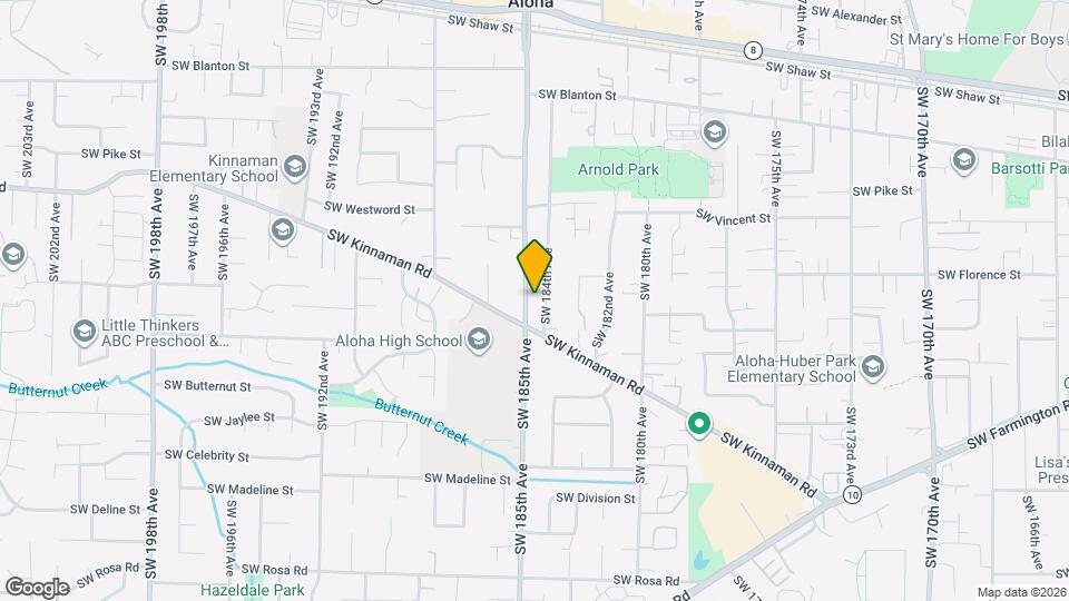 4630 SW 185th Ave Map and Location Details
