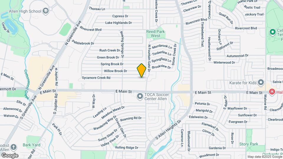 922 Sycamore Creek Rd Map and Location Details