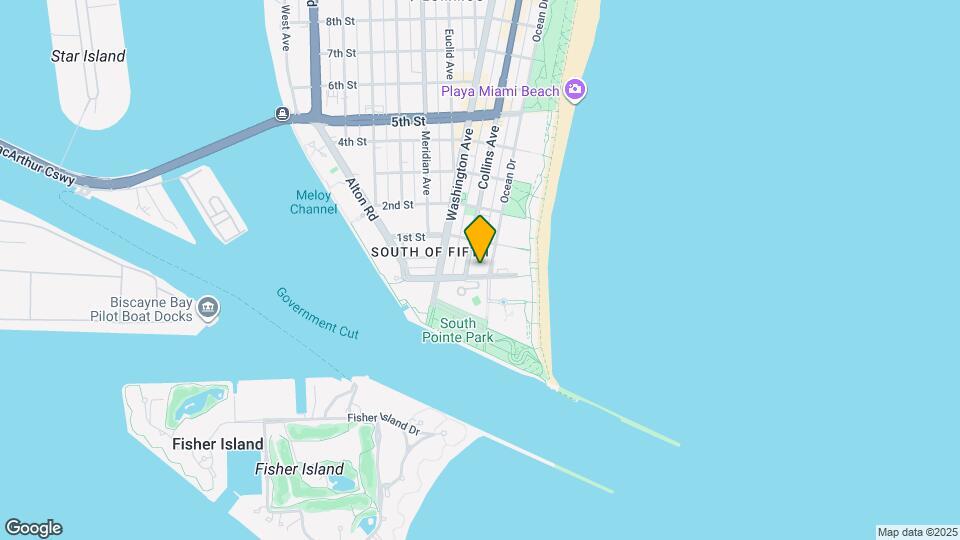 One Ocean Map and Location Details