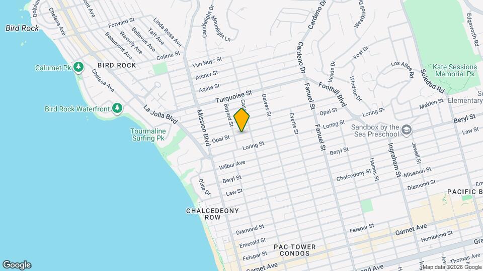 951 Opal St Map and Location Details