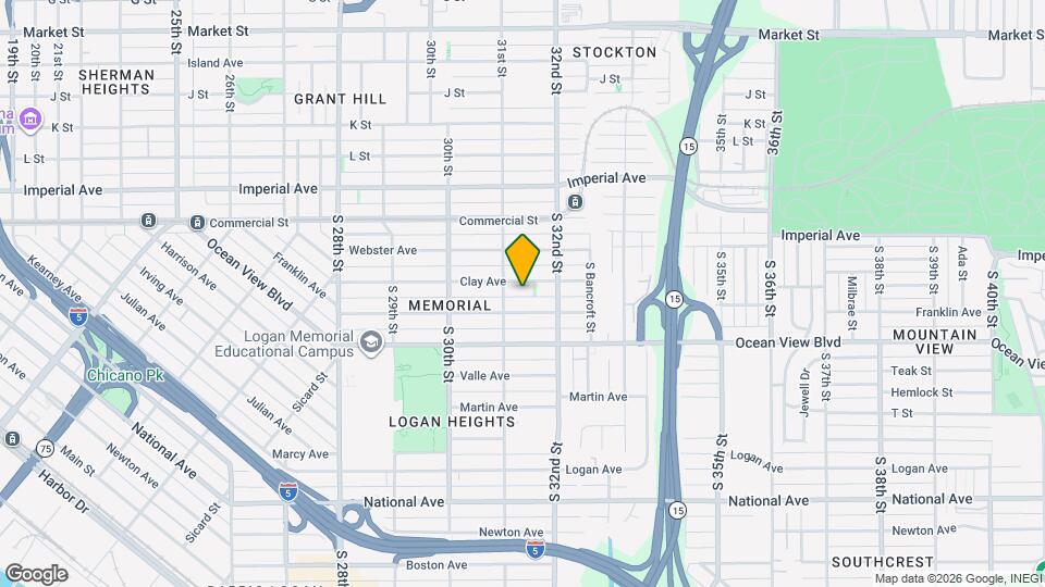 3133 Clay Ave Map and Location Details