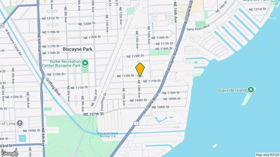 11115 NE 13th Ave Map and Location Details