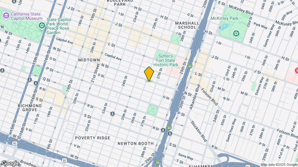 2610 N St Map and Location Details