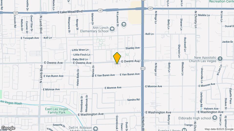 4887-4899 Owens Ave Mapa y Detalles de la Ubicación