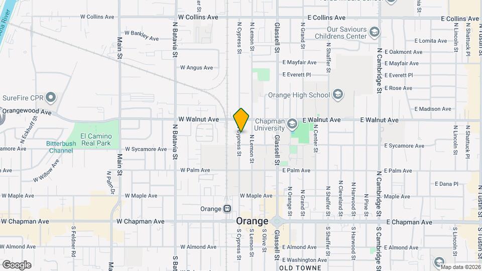 435 N Cypress St Map and Location Details