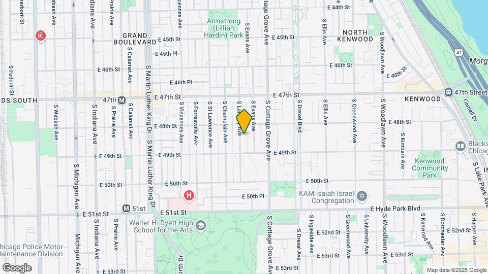4823 S Langley Ave Map and Location Details