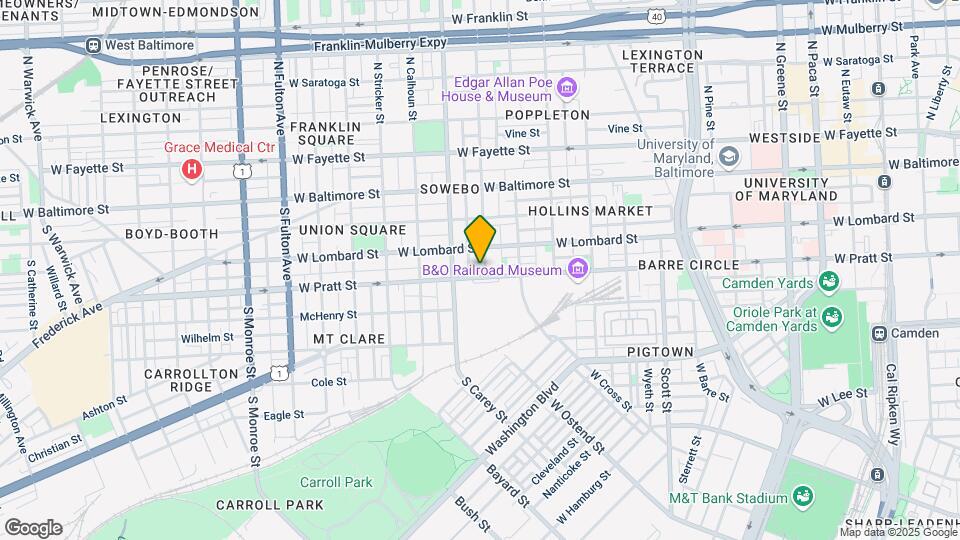 120 S Carrollton Ave Map and Location Details