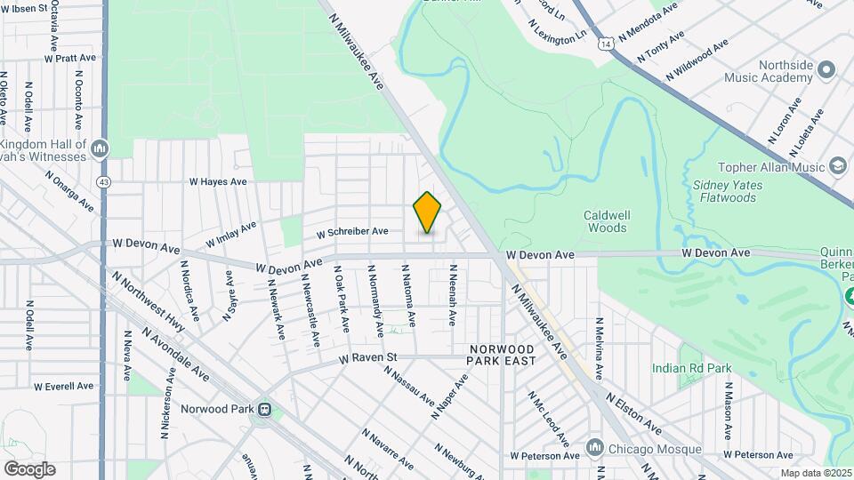 6420 N Nashville Ave, Unit 2nd floor Map and Location Details
