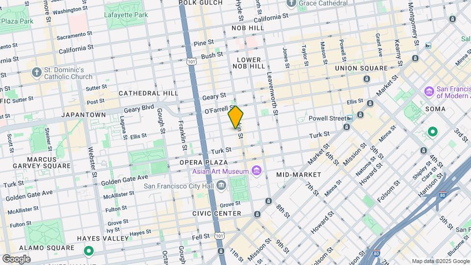 620 Eddy St Map and Location Details