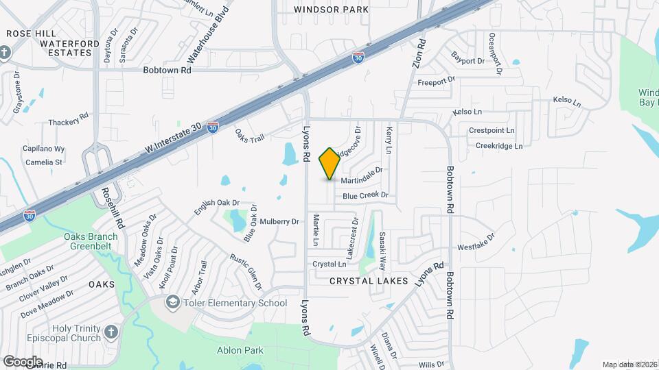 5805 Ridgecove Dr Map and Location Details