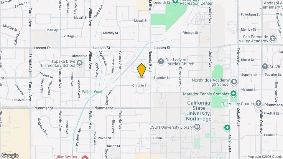 9658 Amigo Ave Map and Location Details