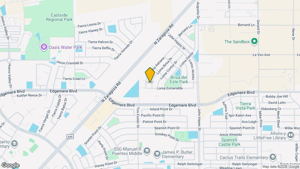 3709 Loma Brisa Dr Map and Location Details