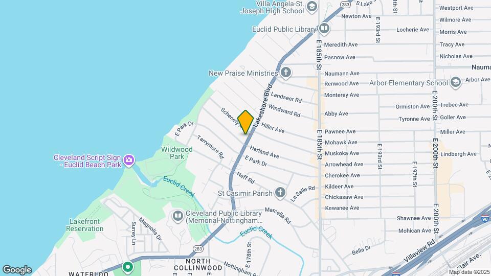 17927 Lakeshore Blvd Mapa y Detalles de la Ubicación