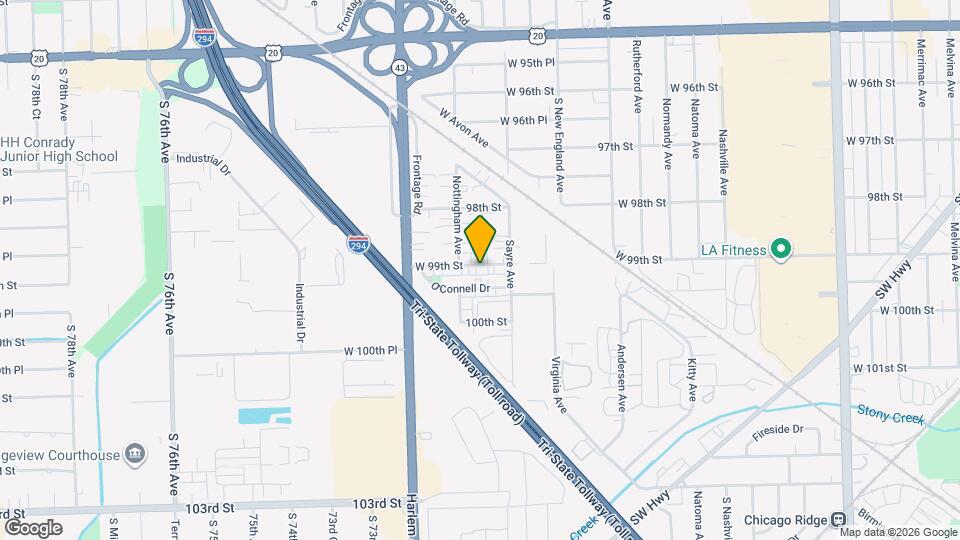 7033 W 99th St Map and Location Details