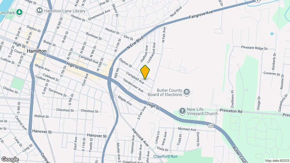 1332 Campbell Ave Map and Location Details