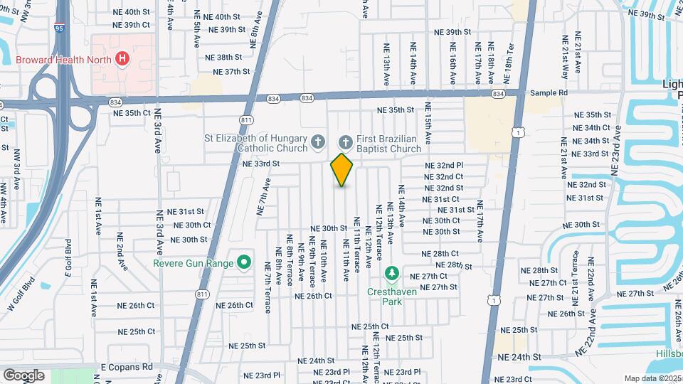3111 NE 11th Ave Map and Location Details