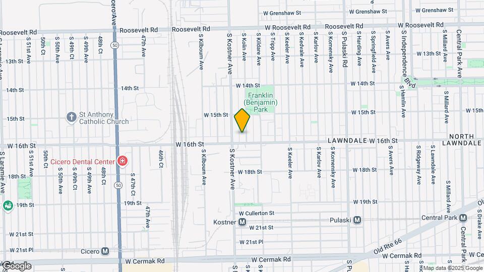 1542 N Kolin Ave, Unit 1 Mapa y Detalles de la Ubicación