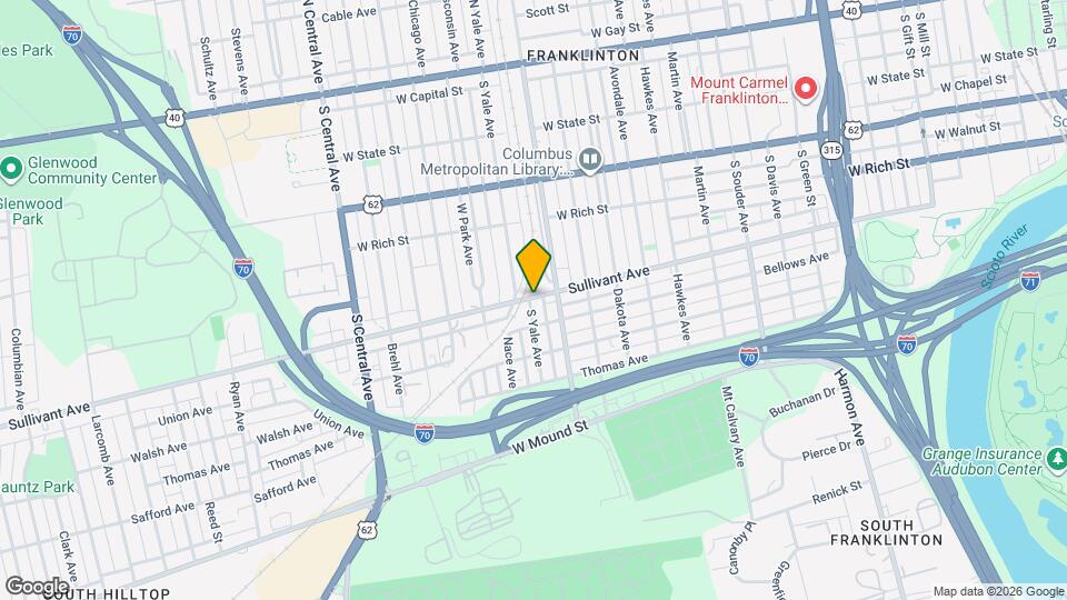 1153 Sullivant Ave Mapa y Detalles de la Ubicación