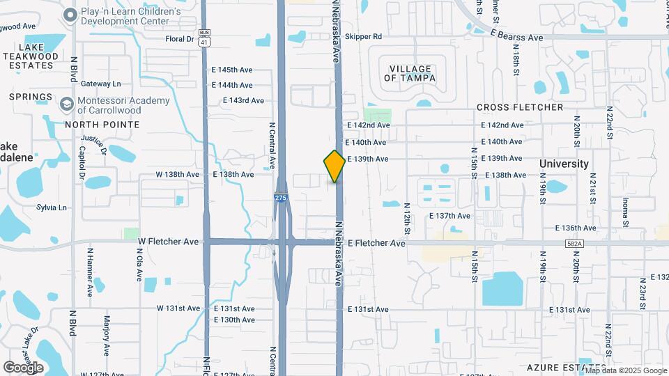 13740 N Nebraska Ave Mapa y Detalles de la Ubicación
