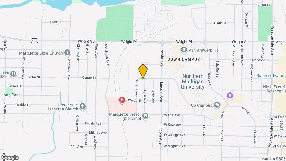 1301 Center St Map and Location Details