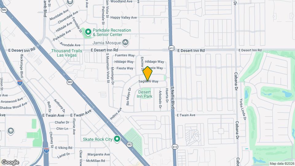 4877 Saguaro Way Map and Location Details