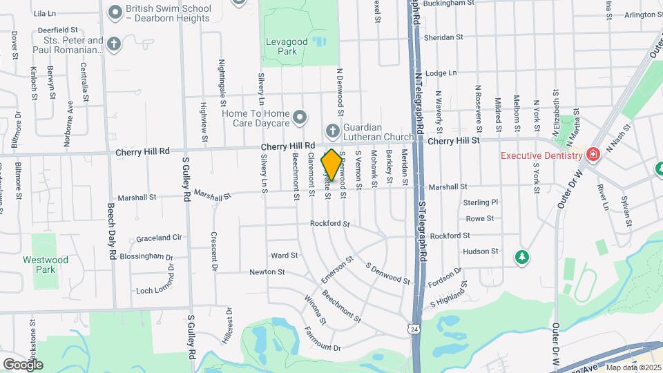 265 S Lafayette St Map and Location Details