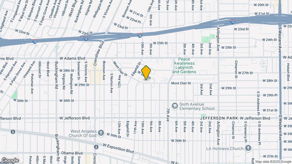 3853 Montclair St Map and Location Details