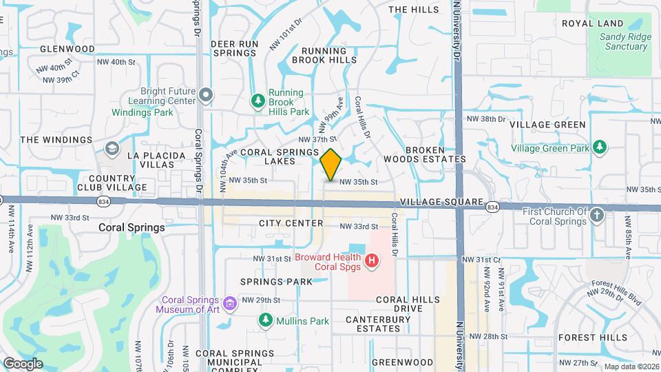 9876 NW 35th St Map and Location Details