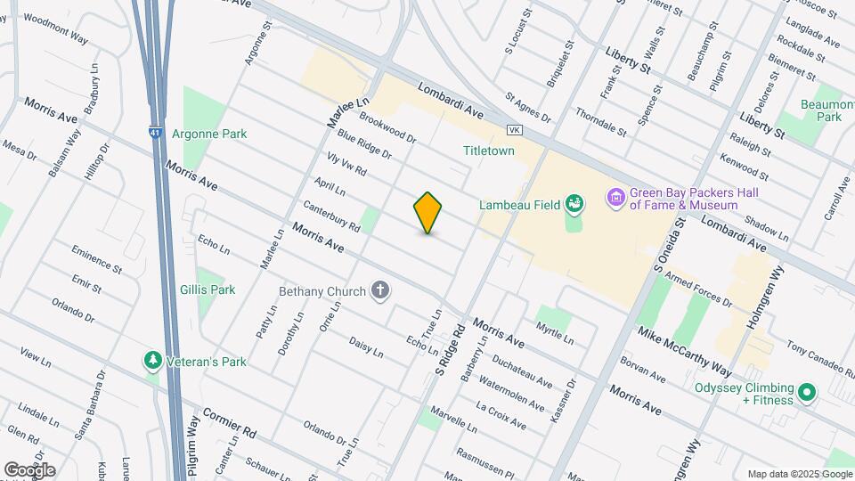 1095 April Ln, Unit Lower Map and Location Details