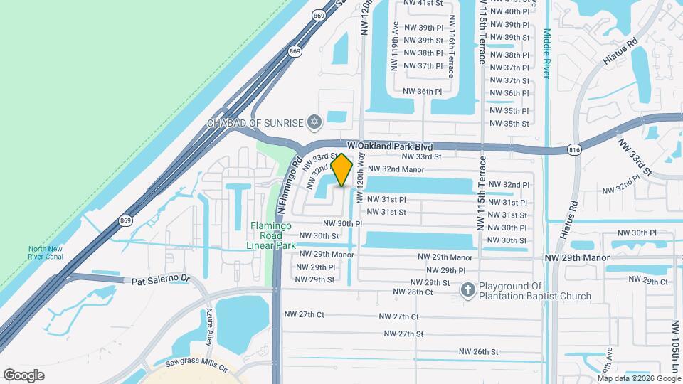 3187 NW 122nd Ave Map and Location Details