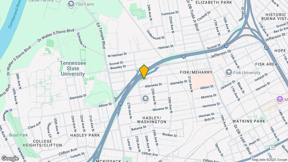 2511 Meharry Blvd Mapa y Detalles de la Ubicación