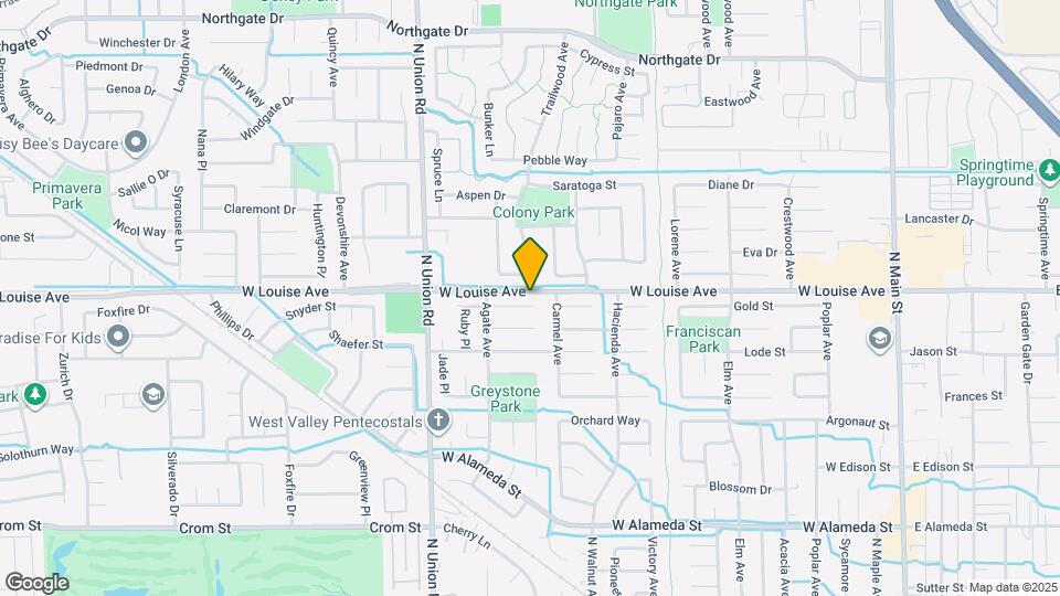 1023 Topaz Ct Map and Location Details