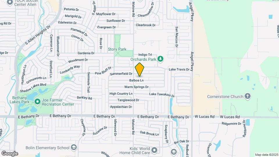 1607 Balboa Ln Map and Location Details
