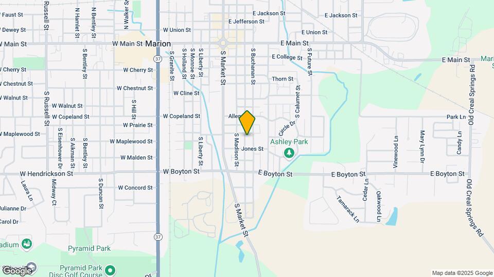 1003 S Mechanic St, Unit A Map and Location Details