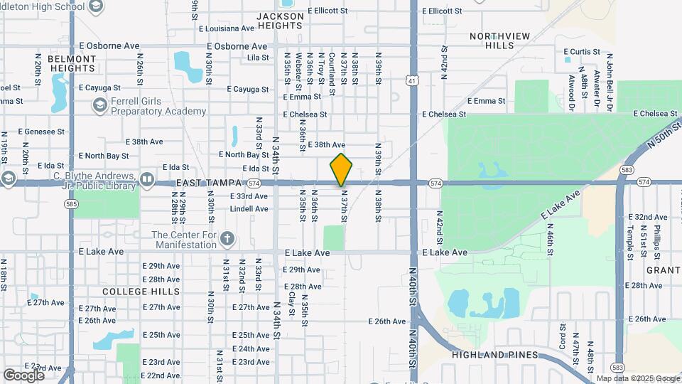 3620 E 33rd Ave Mapa y Detalles de la Ubicación