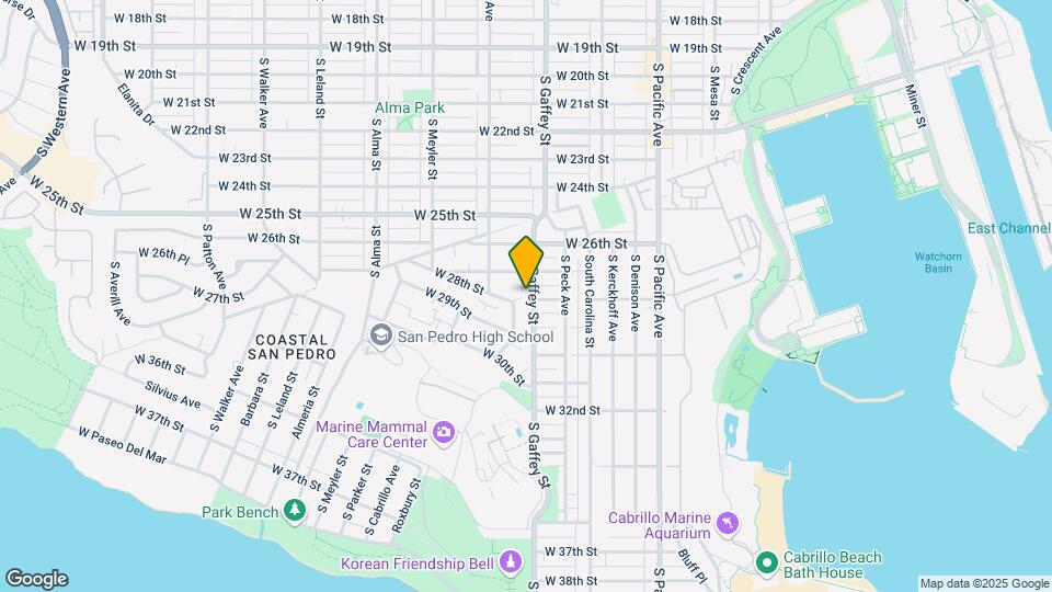 2795 S Gaffey St Map and Location Details