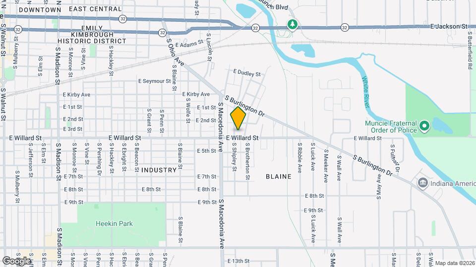 1802 E Willard St Map and Location Details