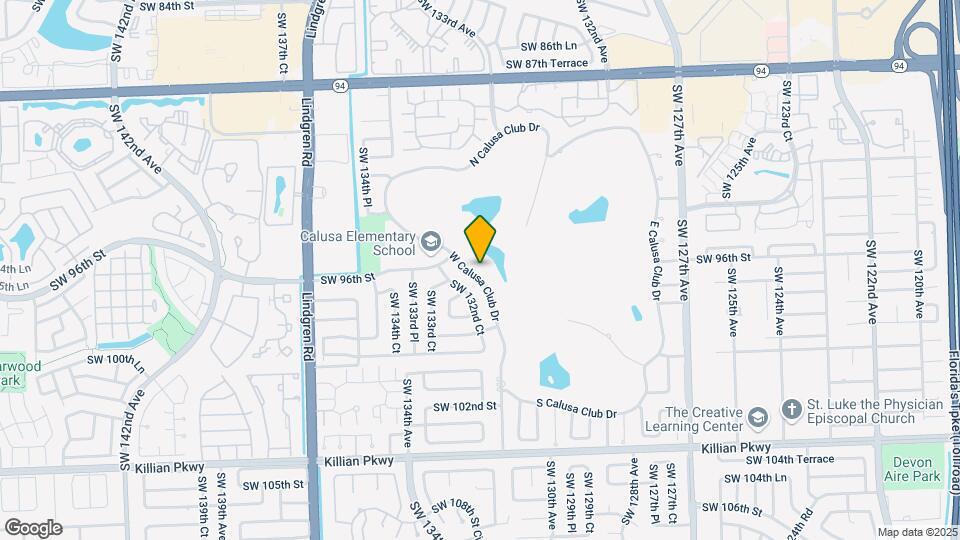 9641 W Calusa Club Dr Map and Location Details